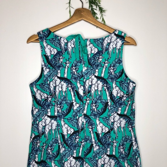 Talbots- NWT Giraffe Print Shift Dress - Size 6 - Picture 6 of 8
